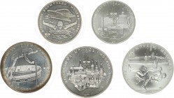 Russia Lot of 5 coins 5 and 10 Roubles