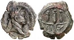 (113-114 d.C.). Trajano. Alejandría. Dichalkon. (Spink 3320) (Kampmann-Ganschow 25.574). 1,66 g. EBC.
