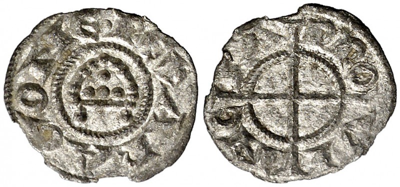 Alfons I (1162-1196). Provença. Òbol de la mitra. (Cru.V.S. 169) (Cru.Occitània ...