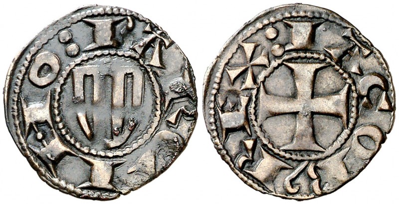 Jaume I (1213-1276). Barcelona. Diner de doblenc. (Cru.V.S 304) (Cru.C.G 2118). ...