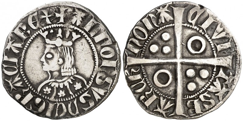 Alfons III (1327-1336). Barcelona. Croat. (Cru.V.S. 366.1) (Cru.C.G. 2184c). 3,1...