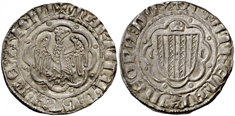 Martí I (1396-1410). Sicília. Pirral. (Cru.V.S. 528.5) (Cru.C.G. 2332a) (MIR. 22...