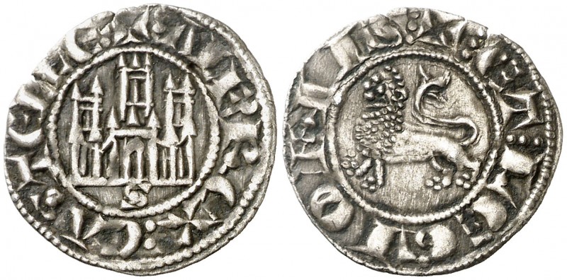 Alfonso X (1252-1284). Sevilla. Dinero. (AB. 254) (M.M. A10:6.21). 0,95 g. MBC/M...