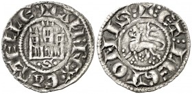 Alfonso X (1252-1284). Sevilla (o Segovia). Dinero. (AB. 254.1) (M.M. A10:6.30). 0,84 g. Escasa. MBC+.