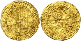 Enrique IV (1454-1474). Segovia. Castellano. (AB. 672.3) (M.R. 23.8 var). 4,53 g. Atractiva. Rara y más así. EBC-.