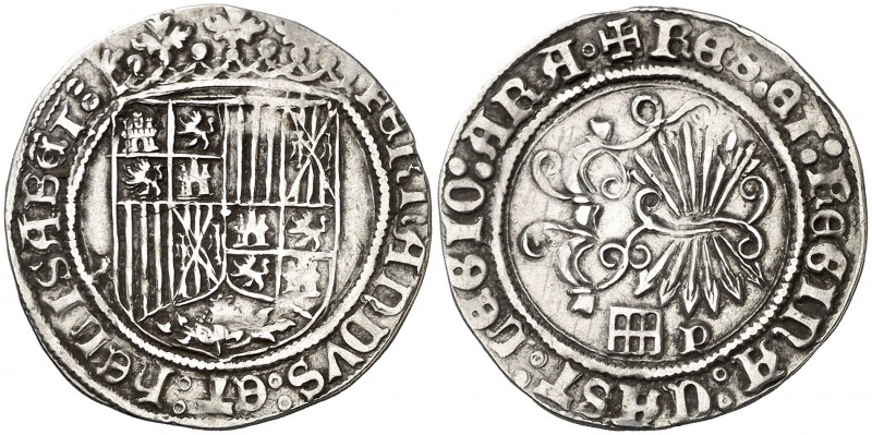 Reyes Católicos. Segovia. P. 1 real. (AC. 381). 3,35 g. MBC.
