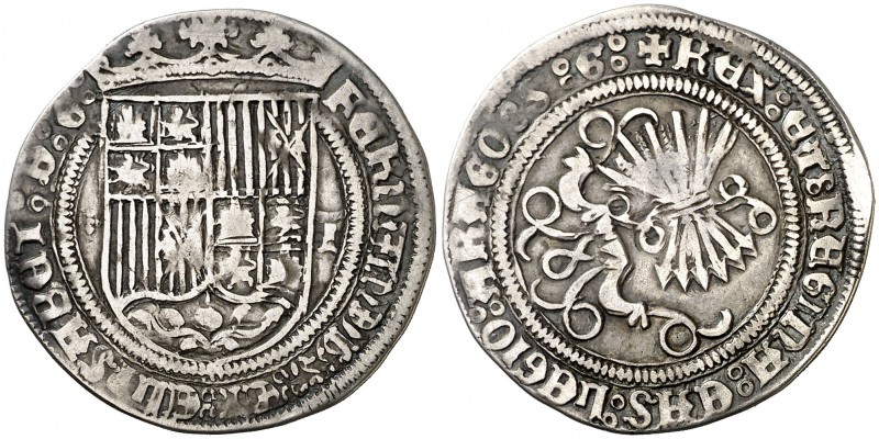 Reyes Católicos. Toledo. 1 real. (AC. 465). 3,18 g. MBC-/MBC.