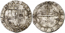 s/d. Felipe II. Sevilla. . 4 reales. (AC. 576). 13,69 g. Flor de lis entre escudo y corona. MBC+.