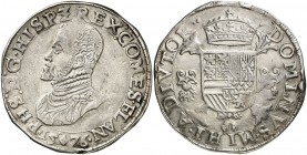 1576. Felipe II. Brujas. 1 escudo felipe. (Vti. 1223) (Vanhoudt 298.BG). 33,91 g. Bella. Ex Colección Isabel de Trastámara 26/05/2016, nº 875. Rara y ...