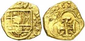 162¿9?. Felipe IV. Sevilla. 1 escudo. (AC. tipo 370) (Tauler 73a). 3,26 g. Bella. Rara. EBC-.