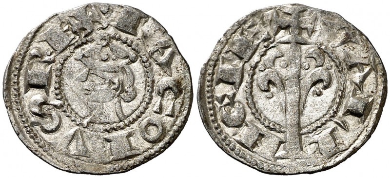 Jaume I (1213-1276). València. Diner. (Cru.V.S. 316) (Cru.C.G. 2130). 1,18 g. Te...
