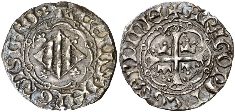 Pere III (1336-1387). Sardenya (Esglésies). Alfonsí. (Cru.V.S. 459 var) (Cru.C.G...