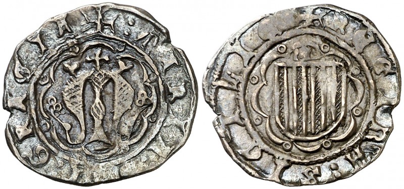 Maria de Sicília (1377-1392). Sicília. Mig pirral. (Cru.V.S. 716) (Cru.C.G. 2658...
