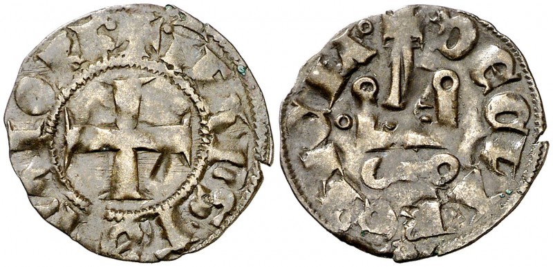 Ferran, infante de Mallorca (1315-1316). Acaia. Diner tipo tornés. (Cru.V.S. 744...