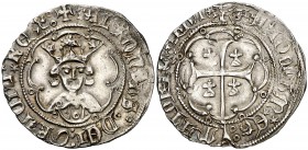 Alfons IV (1416-1458). Mallorca. Ral. (Cru.V.S. 834) (Cru.C.G. 2881). 3,26 g. Muy atractiva. Ex Colección Manuela Etcheverría. Escasa y más así. EBC....