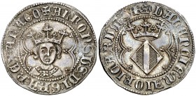 Alfons IV (1416-1458). València. Ral. (Cru.V.S. 864.2) (Cru.C.G. 2907e). 3,23 g. Bella. Preciosa pátina. Rara así. EBC-.