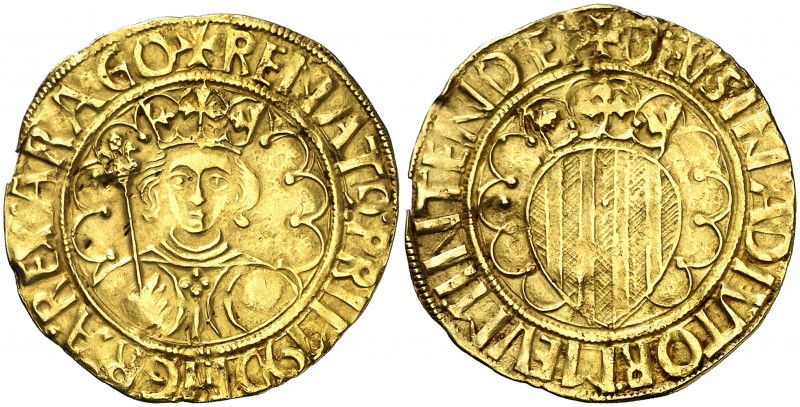 Reiner d'Anjou (1466-1472). Barcelona. Pacífic. (Cru.V.S. 925) (Cru.C.G. 3048). ...
