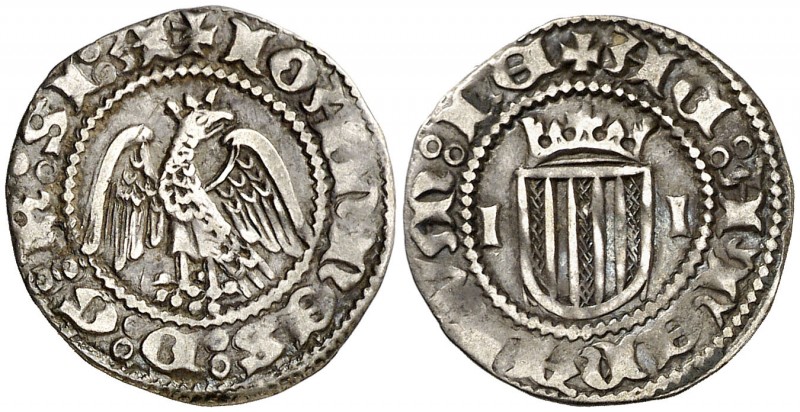 Joan II (1458-1479). Sicília. Mig pirral. (Cru.V.S. 976 var) (Cru.C.G. 3015) (MI...