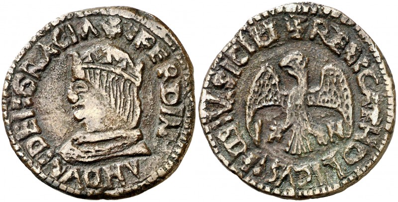 Ferran II (1479-1516). Sicília. Doble tari. (Cru.V.S. falta) (Cru.C.G. 3143) (MI...