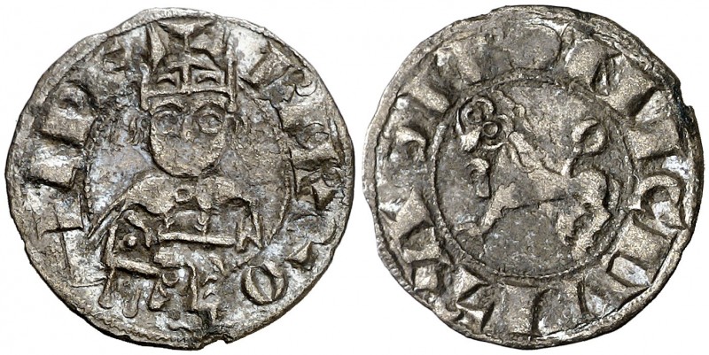 Alfonso VII (1126-1157). León. Dinero. (AB. 81) (M.M. A7:58.1) (V.Q. 5321a, mism...
