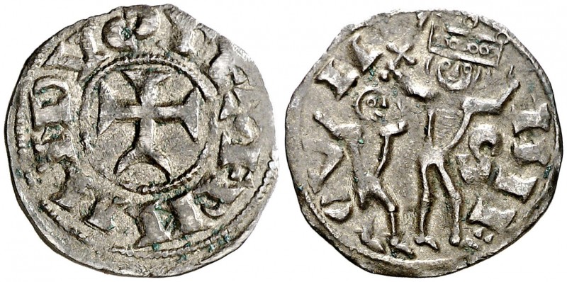 Fernando II (1157-1188). Soria o Palencia. Dinero. (AB. 158, de Alfonso VIII) (M...