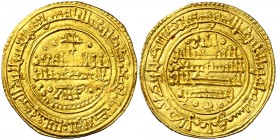 1250 de Safar (1212 d.C.). Alfonso VIII. Toledo. Morabetino. (AB. 153.25) (V. 2038) (M.M. A8:23.33). 3,81 g. Bella. Rara. EBC.