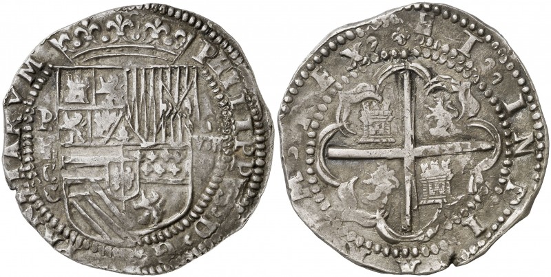 s/d (hacia 1578-1586). Felipe II. Potosí. C. 8 reales. (AC. 671) (Paoletti 59-60...