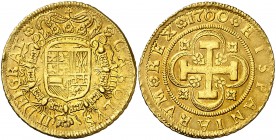 1700. Carlos II. Sevilla. M. 8 escudos. (AC. 1062) (Cal.Onza 203). 26,92 g. El 7 de la fecha curvo. Ligero defecto de acuñación en parte del canto. Be...
