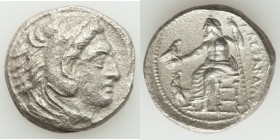 MACEDONIAN KINGDOM. Alexander III the Great (336-323 BC). AR tetradrachm (27mm, 15.78 gm, 7h). XF, porosity. Lifetime issue of 'Amphipolis', ca. 325-3...