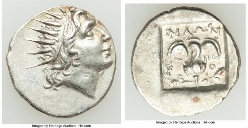 CARIAN ISLANDS. Rhodes. Ca. 88-84 BC. AR drachm (16mm, 2.46gm, 11h). About AU. P...