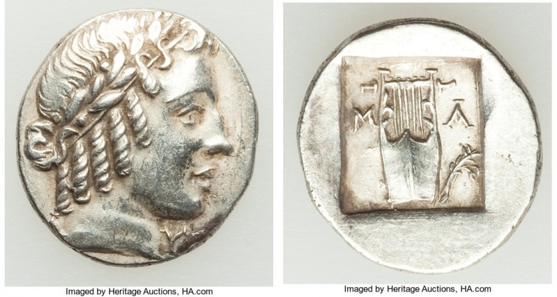 LYCIAN LEAGUE. Masicytes. Ca. 48-20 BC. AR hemidrachm (16mm, 1.97 gm, 12h). AU. ...