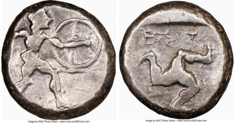 PAMPHYLIA. Aspendus. Ca. mid-5th century BC. AR stater (19mm, 7h). NGC Choice Fi...
