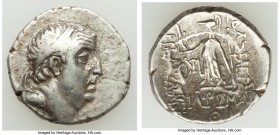 CAPPADOCIAN KINGDOM. Ariobarzanes I Philoromaeus (96-66/3 BC). AR drachm (17mm, 3.60 gm, 12h). VF, overstruck on obverse brockage. Eusebeia under Moun...