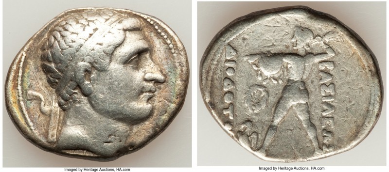 BACTRIAN KINGDOM. Diodotus II (ca. 255-235 BC). AR tetradrachm (30mm, 16.35 gm, ...