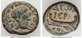 PHOENICIA. Dora. Trajan (AD 98-117). AE (16mm, 4.00 gm, 12h). Choice Fine. Dated Civic Year 175 (AD 112/3). NЄP TPA KAICЄP Δ, laureate head of Trajan ...