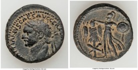 JUDAEA. Caesarea Maritima. Roman Administration. Domitian (AD 81-96). AE (24mm, 10.33 gm, 12h). Choice VF. Judaea Capta issue, ca. AD 83. IMP DOMITIAN...