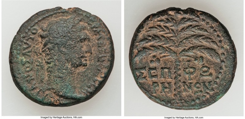 GALILAEA. Sepphoris. Trajan (AD 98-117). AE (24mm, 10.55 gm, 12h). About VF. TPA...