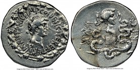 Marc Antony, as Triumvir and Imperator (44-30 BC), with Octavia. AR cistophorus (27mm, 11.82 gm, 11h). NGC Choice VF 4/5 - 2/5, brushed. Ephesus, ca. ...