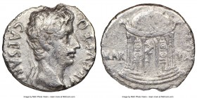 Augustus (27 BC-AD 14). AR denarius (18mm, 6h). NGC Fine, edge chips. Spain (Colonia Patricia?), 19-18 BC. CAESARI AVGVSTO, laureate head of Augustus ...