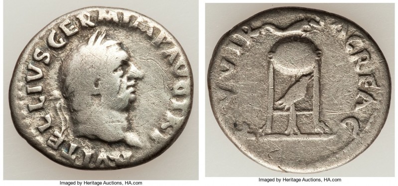 Vitellius (July-December AD 69). AR denarius (19mm, 3.13 gm, 6h). Fine. Rome, la...
