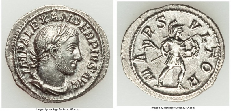 Severus Alexander (AD 222-235). AR denarius (20mm, 3.04 gm, 1h). Choice XF. Rome...