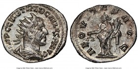 Trebonianus Gallus (AD 251-253). AR antoninianus (22mm, 3.59 gm, 1h). NGC MS 4/5 - 3/5. Antioch, AD 251. IMP C C VIB TREB GALLVS P F AVG, radiate, dra...