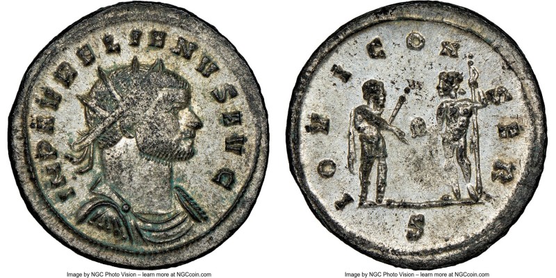 Aurelian (AD 270-275). BI antoninianus (24mm, 3.58 gm, 6h). NGC MS 3/5 - 5/5, Si...