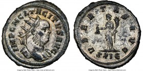 Tacitus (AD 275-276). BI antoninianus (24mm, 3.79 gm, 6h). NGC Choice AU 5/5 - 3/5, Silvering. Rome, 5th officina. IMP C M CL TACITVS AVG, radiate, he...