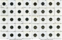 Elizabeth II 63-Piece Date Run of Uncertified 5 Cents 1953-2015, A complete set of 5 Cents from 1953 to 2015, all in UNC or Proof condition. All are s...
