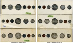 Elizabeth II 6-Piece Lot of Uncertified 6-Coin Mint Sets (36 Coins) 1953-1957, Includes the 1953 set (x1), 1954 set (x1), 1955 set (x2), 1956 set (x1)...