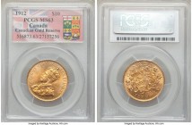George V gold 10 Dollars 1912 MS63 PCGS, Ottawa mint, KM27. AGW 0.4837 oz.

HID09801242017

© 2020 Heritage Auctions | All Rights Reserved
