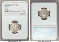 Normandy. Richard I Denier ND (943-996) MS64 NGC, Rouen mint, Dup-16. 1.20gm. +RICΛRDVSI (S on side), cross pattee with pellet in each angle / +ROTOMΛ...