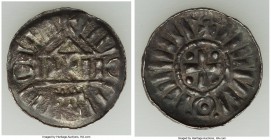 Saxony. Anonymous Pfennig (Wendenpfennig) ND (c. 985-1000) XF, Magdeburg mint, Danneburg-1325, Gum-37. 21.4mm. 1.55gm. Carolingian temple / Cross with...