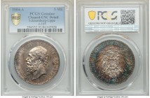 Schaumburg-Lippe. Albrecht Georg 5 Mark 1904-A UNC Details (Cleaned) PCGS, Berlin mint, KM50. Mintage: 3,000. Colorful toning. 

HID09801242017

© 202...